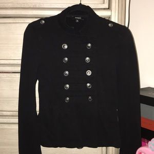 Black crossbody jacket